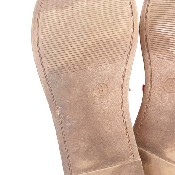 American Eagle Brown Braided Slides Sandals Sz 9 - Picture 5 of 6